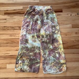 Hard Tail Tie Dye Rayon Wide Leg Palazzo Pants